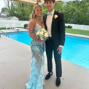 Jovani Light Blue Prom Dress
